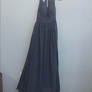 Azazie Veronica Slate Gray Dress